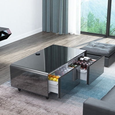 Elegantes Möbelhaus Multifunktionaler Couchtisch mit Smart Furniture Kühlschrank