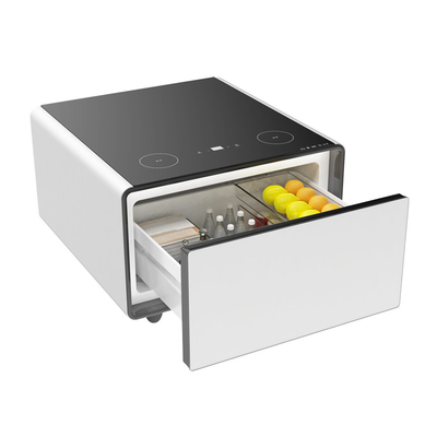 Moderner Smart Coffee Table mit gehärtetem Glas und Weinkühler Bruttogewicht 33,5 kg