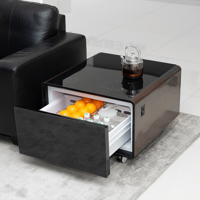 Stromverbrauch 0,32 KWh/24h Smart Coffee Table mit Touchscreen und Kühlschrank