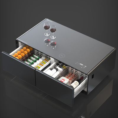 Smart Coffee Table mit LED-Atmosphärenlicht und USB-Ladegerät