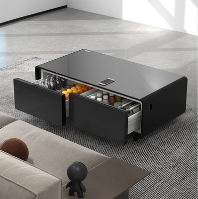 Smart Coffee Table 2024 Neueste 135L Kühlschrank mit Musiklautsprechern und automatischem Auftauen
