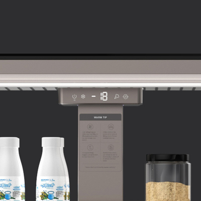 Kompressor eingebettete Lift Up Eis Tisch für Aluminiumlegierung Multifunktionskaffeetafel
