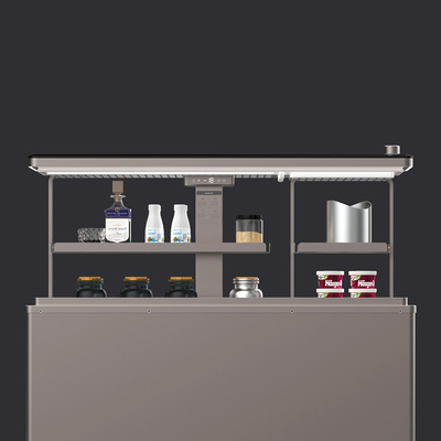 Kompressor eingebettete Lift Up Eis Tisch für Aluminiumlegierung Multifunktionskaffeetafel