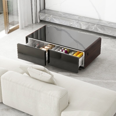 Wohnzimmermöbel Moderne Smart Coffee Table mit Tiefkühlschub und drahtlosem Ladegerät