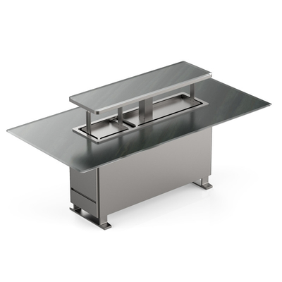Nordic Multifunktion Lift Up Kaffeetafel mit Kühlschrank Gefrierschrank Esszimmermöbel