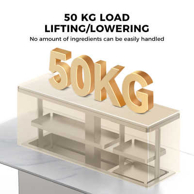 Nordic Multifunktion Lift Up Kaffeetafel mit Kühlschrank Gefrierschrank Esszimmermöbel