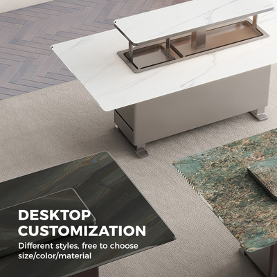 Nordic Multifunktion Lift Up Kaffeetafel mit Kühlschrank Gefrierschrank Esszimmermöbel
