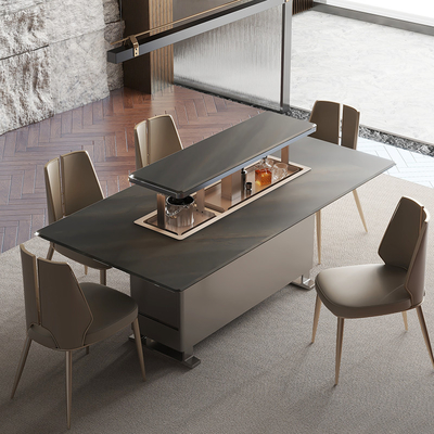 Nordic Multifunktion Lift Up Kaffeetafel mit Kühlschrank Gefrierschrank Esszimmermöbel