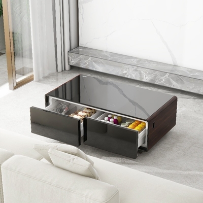 Zuhause Möbel 2024 Multifunktionaler Smart Coffee Table mit Tiefkühlschrank