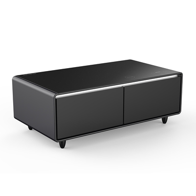 Villia Verstellbarer Smart-Tisch mit Doppeltürkühlschrank und Musikspieler