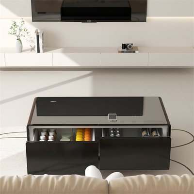 Smart Coffee Table mit doppelten USB-Anschlüssen und drahtlosem Ladegerät