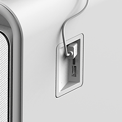 75W Primst Moderner Smart Household Kühlschrank Lautsprecher Tisch mit Kühlschubladen USB-Ladegerät Wireless-Ladung