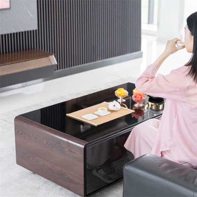 Smart Coffee Table mit eingebauter Kühlschublade und Musik-Player-Kompressor-Technologie von Primst