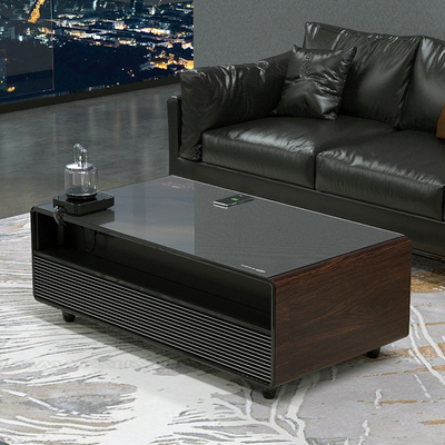 Smart Coffee Table mit eingebauter Kühlschublade und Musik-Player-Kompressor-Technologie von Primst