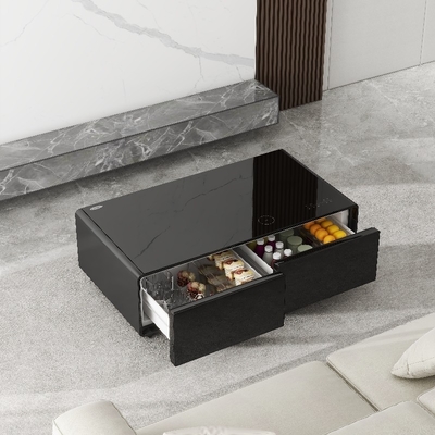 Smart LED Light Coffee Table für Mini-Kühlschrank und Gefrierschrank in Luxusmöbeln