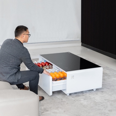 Smart Furniture Modernes Wohnzimmer Kaffeetisch mit drahtlosem Ladegerät und Musikplayer
