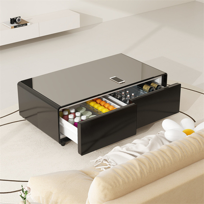 Bequemer und praktischer moderner Smart-Coffee-Tisch mit eingebautem Kühlschrank