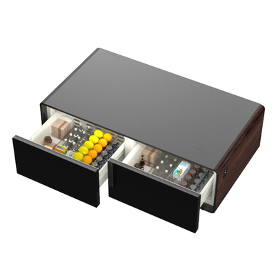 Wohnzimmermöbel Kaffeetafel mit Kühlschublade und Temperglas-Touch-Steuerung