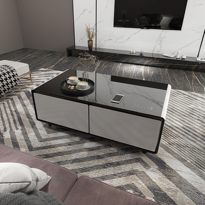 Wohnzimmermöbel Wasserdicht Smart Coffee Table mit drahtlosem Ladegerät und Musiklautsprecher