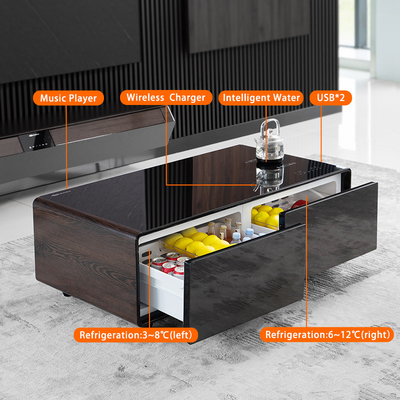 Wohnzimmermöbel Multifunktionskühlschrank mit Teekanne und drahtlosem Ladegerät