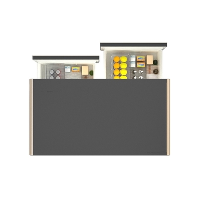 Kabellose Ladegerät Kaffeetafel Moderne Smart-Möbel mit Musikspieler und Kühlschrank