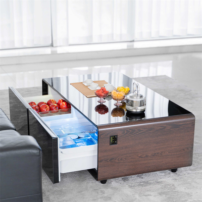 Moderner Stil Smart Coffee Table mit 135L Kühlschrank und Doppeltürkühlschrank