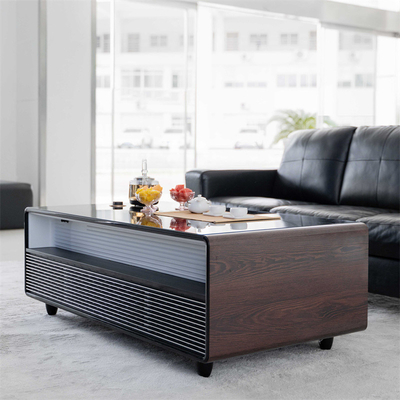 Moderner Stil Smart Coffee Table mit 135L Kühlschrank und Doppeltürkühlschrank