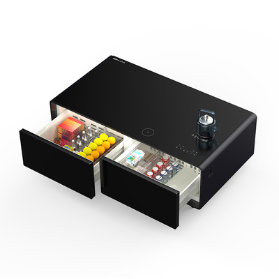 Primst Kaffeetafel 2 Kühlschrank Schubladen 2 USB-Ladestationen Eingebauter Audio-Player
