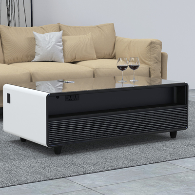 Primst Kaffeetafel 2 Kühlschrank Schubladen 2 USB-Ladestationen Eingebauter Audio-Player