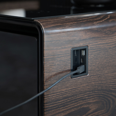 Primst Kaffeetafel 2 Kühlschrank Schubladen 2 USB-Ladestationen Eingebauter Audio-Player