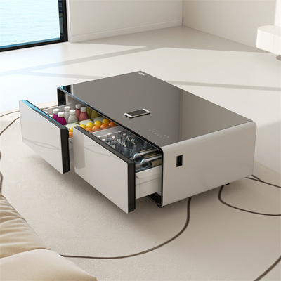 Moderner Kühlschrank mit Kaffeetafeln Primst Minibar für Kühlgeräte im Haushalt und zu Hause