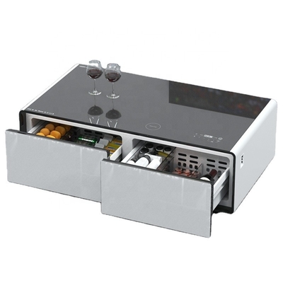 1357*732*503mm Verpackungsgröße Moderne Teetafel mit drahtlosem Laden und Kühlschrank