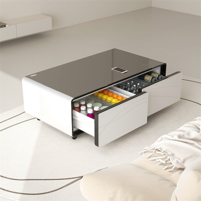USB-Installation Anpassung Metall-Wireless-Ladegerät Kaffeetisch mit Speicherfunktion