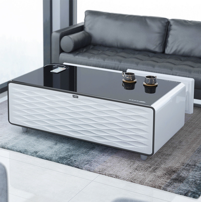 Transformieren Sie Ihr Wohnzimmer mit diesem multifunktionalen Couchtisch und Kühlschubladen