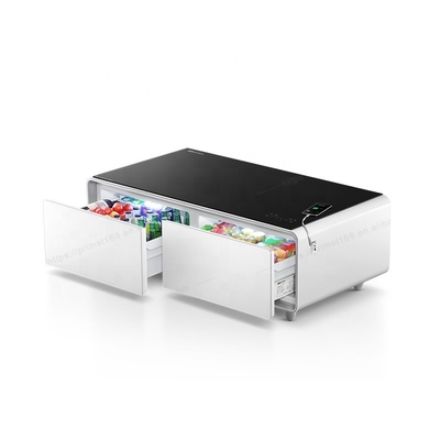 Moderne Wohnmöbel Spannung 110-240V Kaffeetisch mit Kühlschubladen und LED-Licht