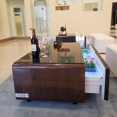 Moderne Wohnmöbel Spannung 110-240V Kaffeetisch mit Kühlschubladen und LED-Licht