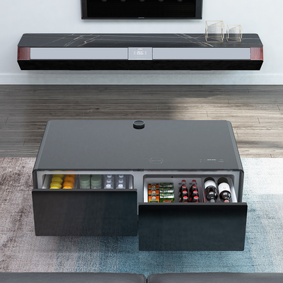 100-149L Kapazität Smart Kühlschrank mit drahtlosem Aufladen und USB Typ-C Port Tisch