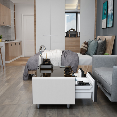 Morden Style Doppeltürer Smart Desktop Kühlschrank mit drahtlosem Laden USB 39KGS