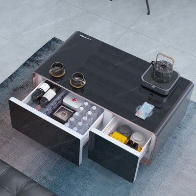 Wohnzimmermöbel Smart-Tische mit zwei Schubladen Wireless-Ladung und USB-Anschlüsse