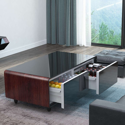 1350*760*480mm Abmessungen Touchscreen Kaffeetafel mit Kühlschrank und App-Steuerung