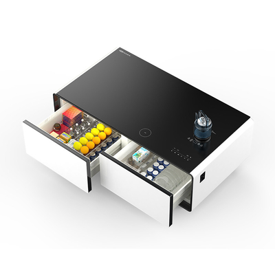 1350*760*480mm Abmessungen Touchscreen Kaffeetafel mit Kühlschrank und App-Steuerung