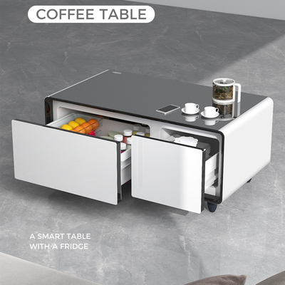 Drahtloser Ladegerät USB-Ladegerät Smart-Tisch-Kühlschrank Hauptmaterial Stahl gehärtetes Glas Kunststoff