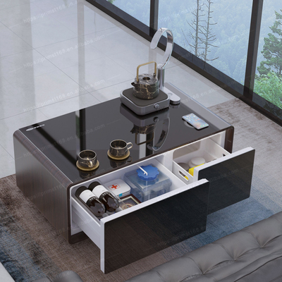 Smart Coffee Table Dual Kühlschränke und Handy-Ladung für Apartment-Party