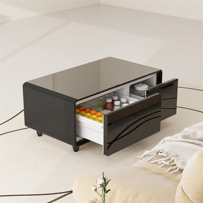 Smart Coffee Table mit Kühlschrank und drahtlosem Ladegerät