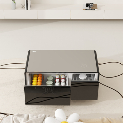 Smart Furniture Design Multifunktionskühlschrank und Couchtisch mit 2 Schubladen