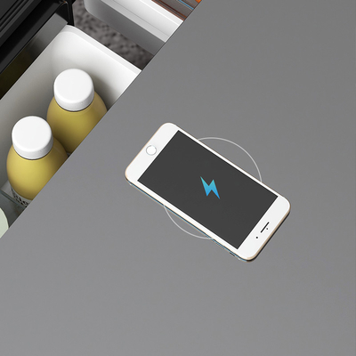 Musiktisch Wireless Charging Mini-Kühlschrank mit Kühlschubladen und 60L Kapazität