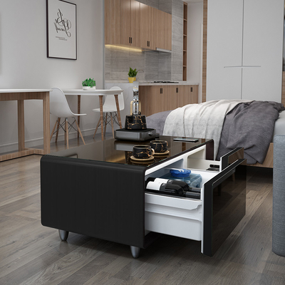 Energieeffizienzstufe 2 Smart Side Table Kühlschrank mit drahtlosem Ladegerät