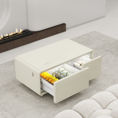 Wohnmöbel Moderner Couchtisch mit Kühlschub und 27L Gefrierfach