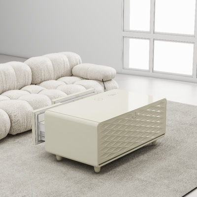 Wohnmöbel Moderner Couchtisch mit Kühlschub und 27L Gefrierfach