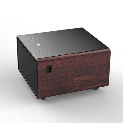 Moderner Smart Coffee Table mit gehärtetem Glas und Weinkühler Bruttogewicht 33,5 kg